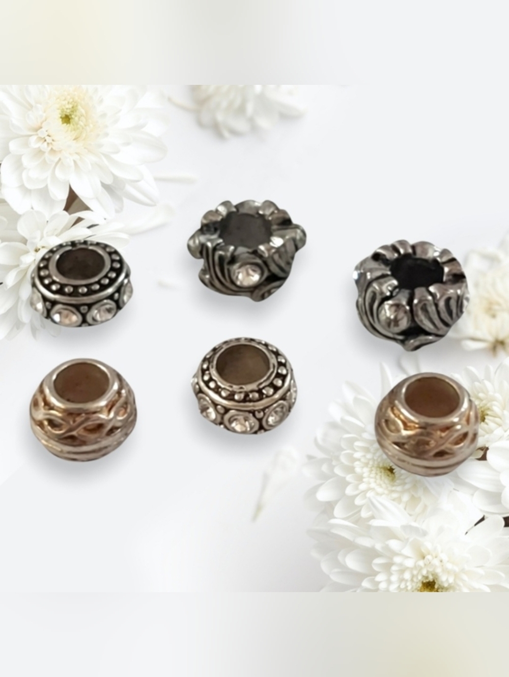 6 Silver & Gold Plated Charms